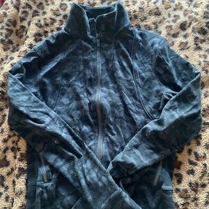 lululemon athletica Black/Camo Zip-Up Crop Jacket